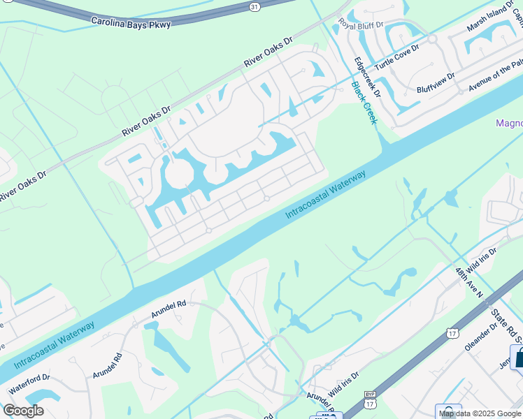 map of restaurants, bars, coffee shops, grocery stores, and more near 409 West Palms Drive in Myrtle Beach