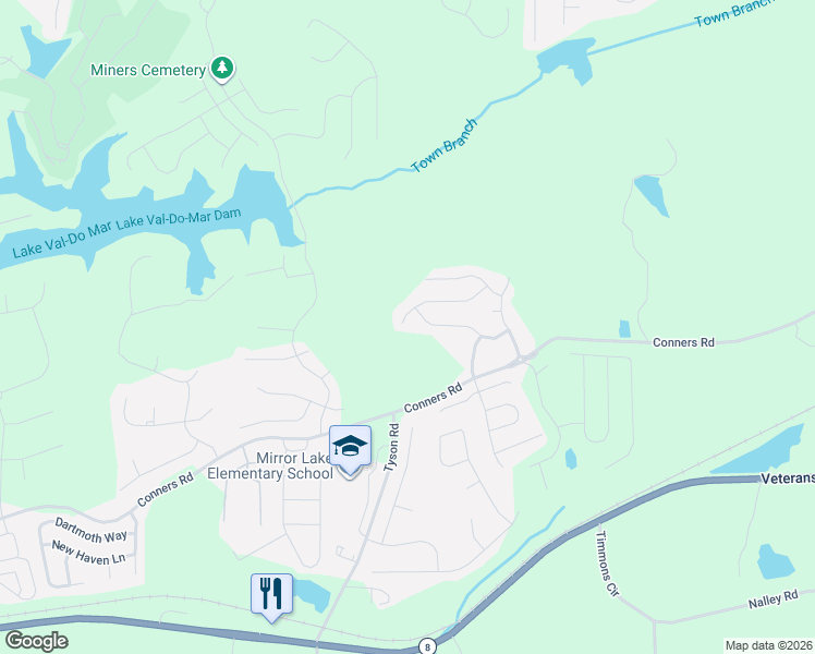 map of restaurants, bars, coffee shops, grocery stores, and more near 338 Freeman Circle in Villa Rica