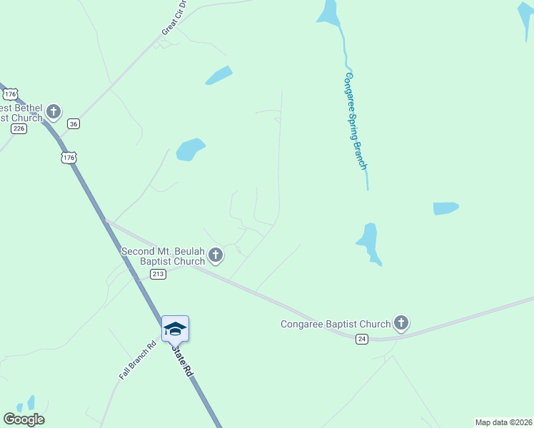 map of restaurants, bars, coffee shops, grocery stores, and more near 167 Silverberry Lane in Saint Matthews