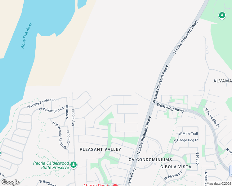 map of restaurants, bars, coffee shops, grocery stores, and more near 9608 West Keyser Drive in Peoria
