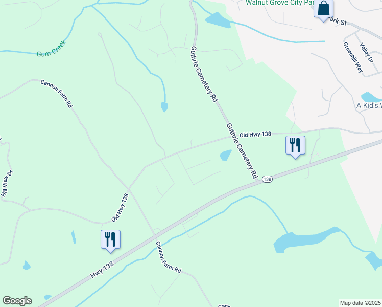 map of restaurants, bars, coffee shops, grocery stores, and more near 5140 Old Highway 138 in Loganville