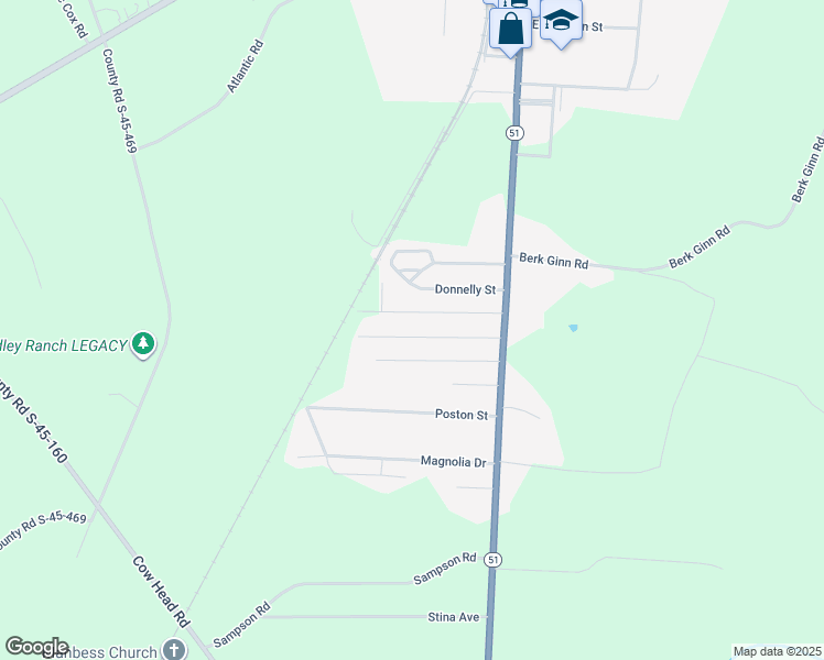 map of restaurants, bars, coffee shops, grocery stores, and more near 80 Harmon Street in Hemingway