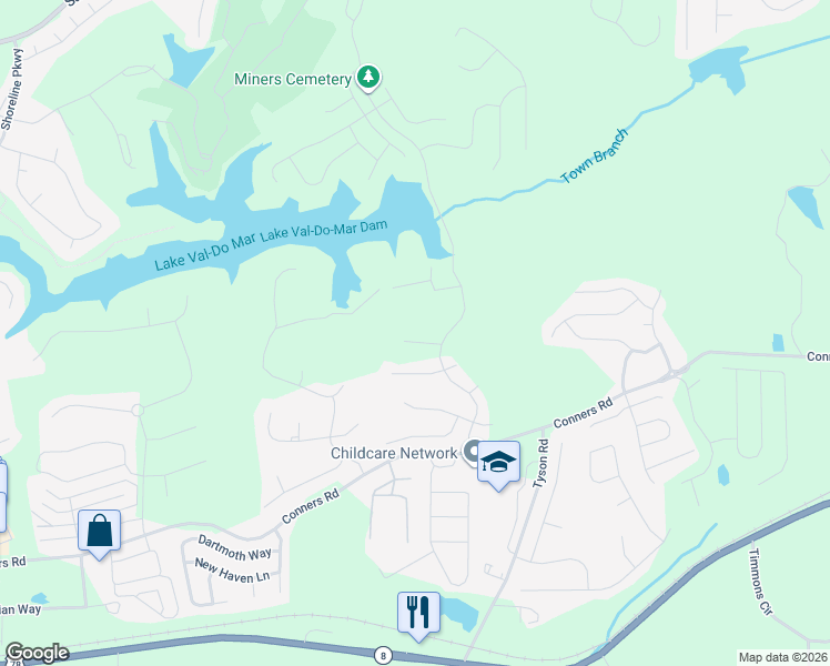 map of restaurants, bars, coffee shops, grocery stores, and more near 304 Hawk's Ridge in Villa Rica