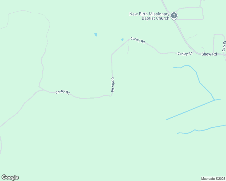 map of restaurants, bars, coffee shops, grocery stores, and more near 1047 Conley Road in Gore Springs