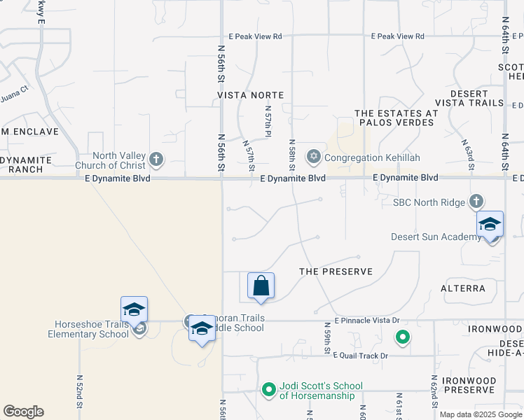 map of restaurants, bars, coffee shops, grocery stores, and more near 5718 East Greythorn Drive in Scottsdale