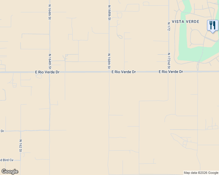 map of restaurants, bars, coffee shops, grocery stores, and more near 27981 N 168th St in Scottsdale