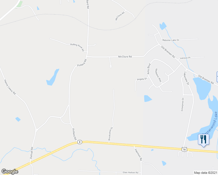 map of restaurants, bars, coffee shops, grocery stores, and more near 240 Brookshire Drive in Temple