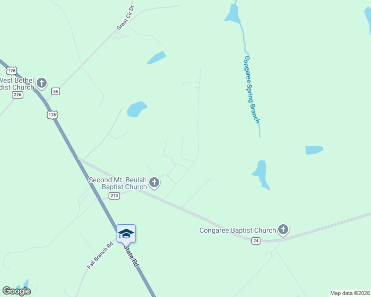 map of restaurants, bars, coffee shops, grocery stores, and more near 167 Silverberry Lane in Saint Matthews