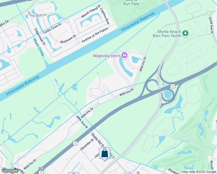 map of restaurants, bars, coffee shops, grocery stores, and more near 4887 Wild Iris Drive in Myrtle Beach