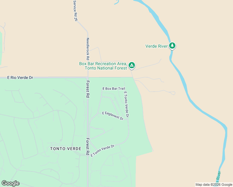 map of restaurants, bars, coffee shops, grocery stores, and more near 27931 North Walnut Creek Road in Rio Verde