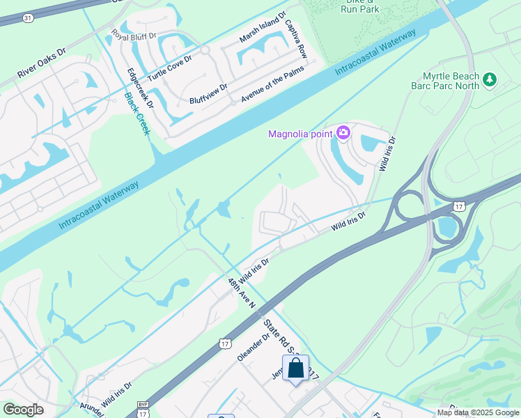 map of restaurants, bars, coffee shops, grocery stores, and more near 4847 Carnation Circle in Myrtle Beach