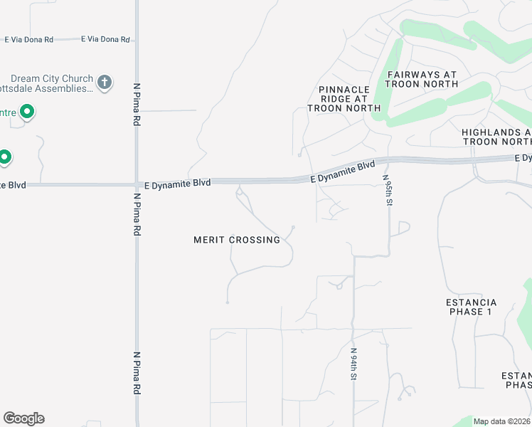 map of restaurants, bars, coffee shops, grocery stores, and more near 28145 North 91st Street in Scottsdale
