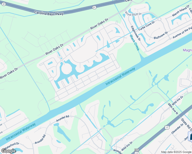 map of restaurants, bars, coffee shops, grocery stores, and more near 409 West Palms Drive in Myrtle Beach