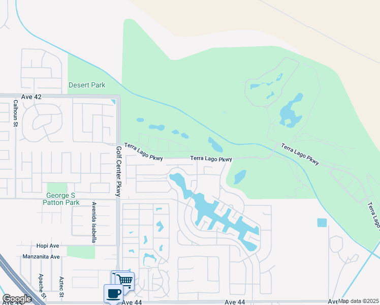 map of restaurants, bars, coffee shops, grocery stores, and more near 84460 Malora Court in Indio