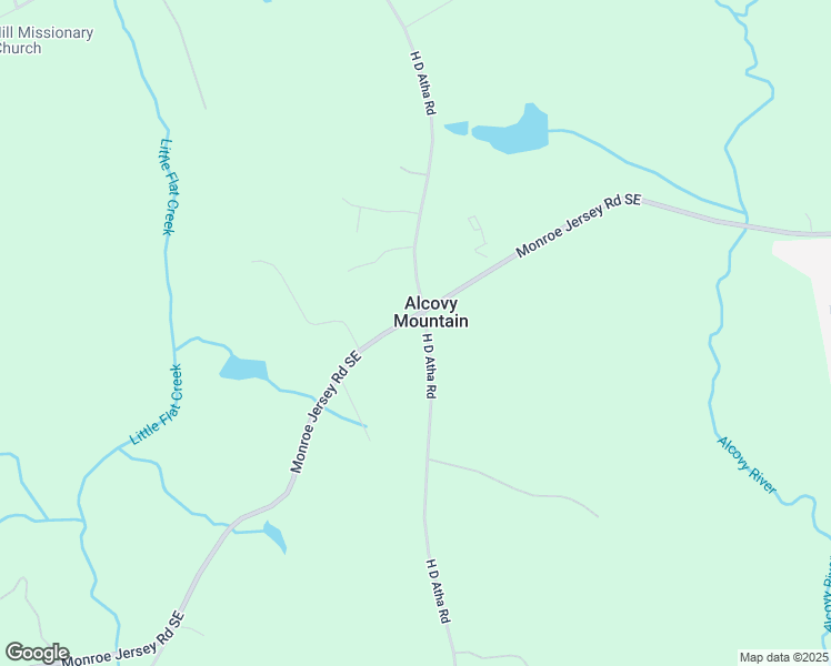 map of restaurants, bars, coffee shops, grocery stores, and more near 2711 H D Atha Road in Monroe