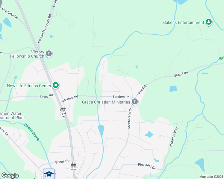 map of restaurants, bars, coffee shops, grocery stores, and more near 669 Miss Mae Lane in Bremen
