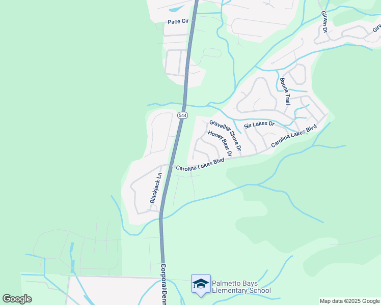 map of restaurants, bars, coffee shops, grocery stores, and more near 439 Gravelley Shore Drive in Myrtle Beach