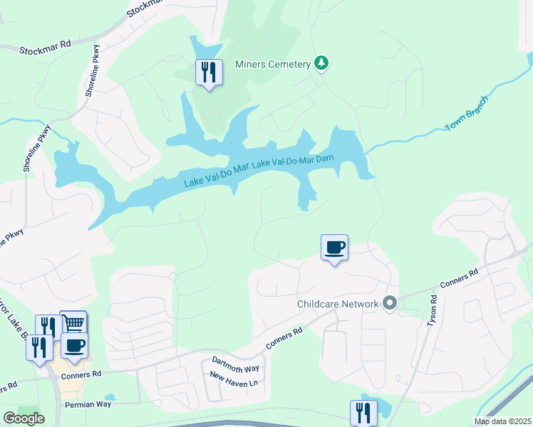 map of restaurants, bars, coffee shops, grocery stores, and more near 5003 Fairview Circle in Villa Rica