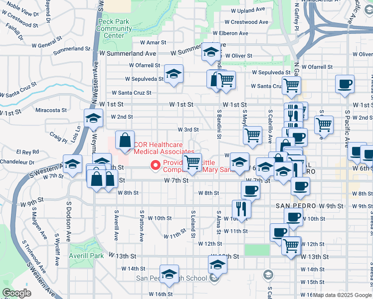 map of restaurants, bars, coffee shops, grocery stores, and more near 441 Bellmarin Drive in Los Angeles