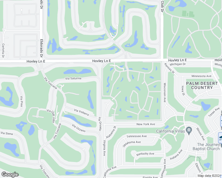 map of restaurants, bars, coffee shops, grocery stores, and more near 42465 Sultan Avenue in Palm Desert
