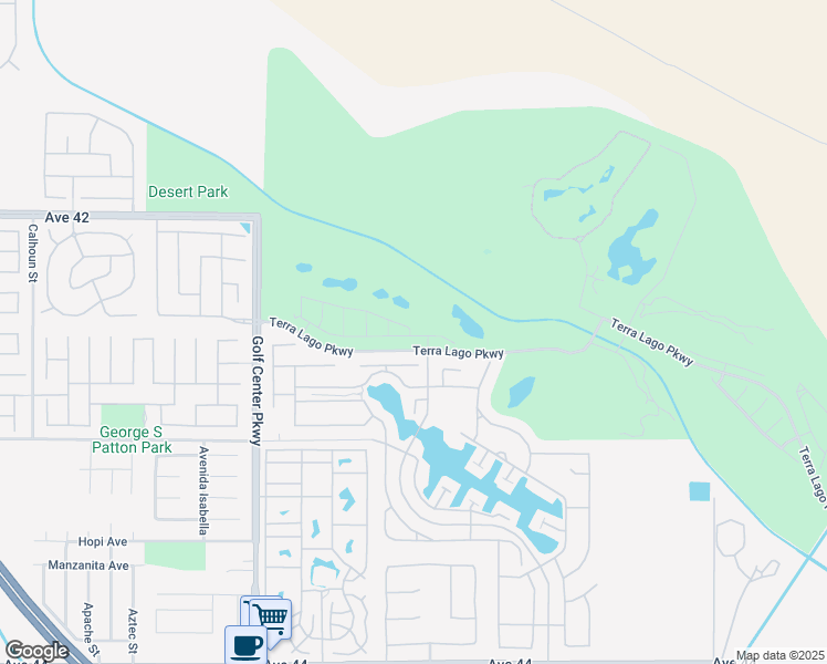 map of restaurants, bars, coffee shops, grocery stores, and more near 84360 Novello Drive in Indio