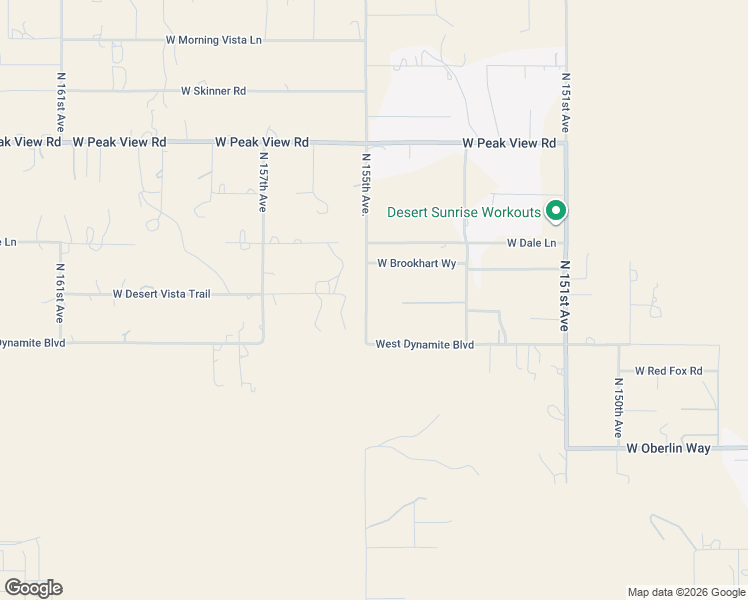 map of restaurants, bars, coffee shops, grocery stores, and more near 28351 North 155th Avenue in Surprise