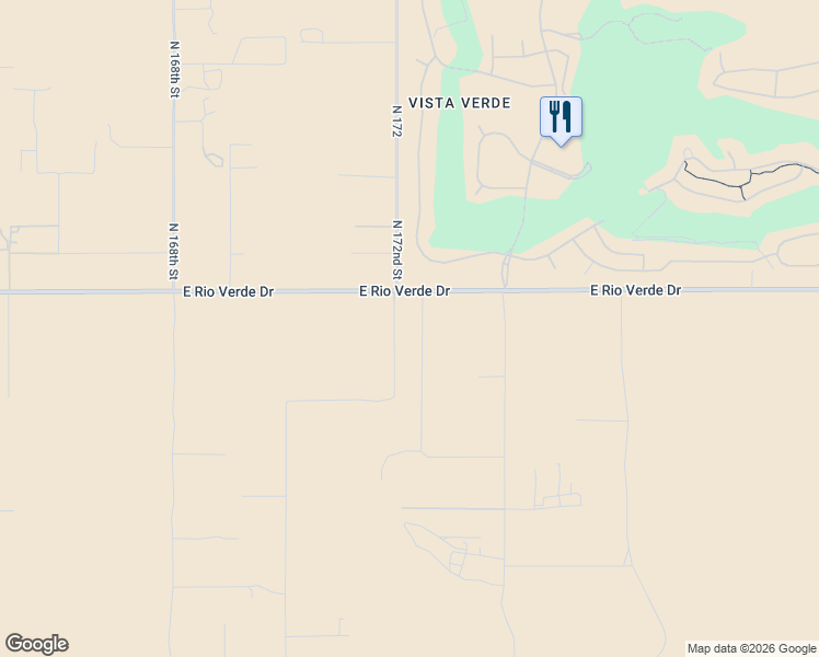 map of restaurants, bars, coffee shops, grocery stores, and more near 28012 North 172nd Place in Rio Verde
