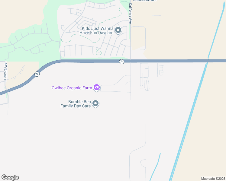 map of restaurants, bars, coffee shops, grocery stores, and more near 34854 Lyn Avenue in Hemet