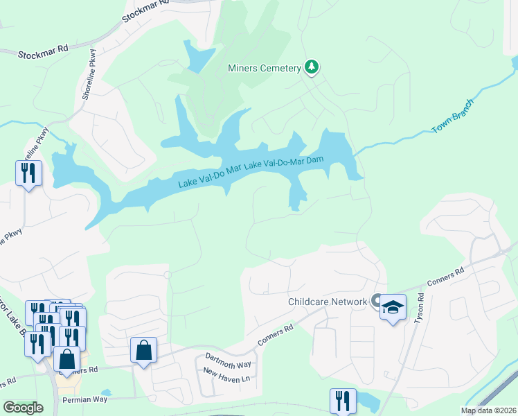 map of restaurants, bars, coffee shops, grocery stores, and more near 1000 Overlook Drive in Villa Rica