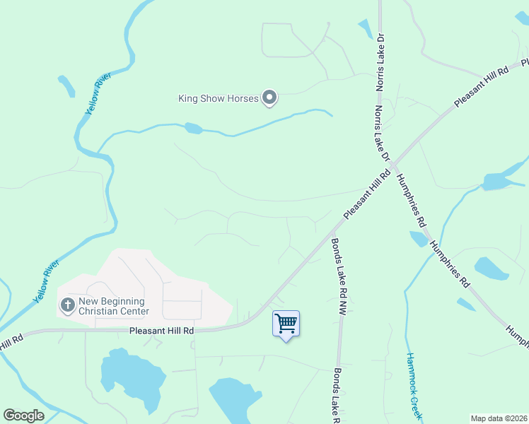 map of restaurants, bars, coffee shops, grocery stores, and more near 8374 Falling Rocks Way in Lithonia