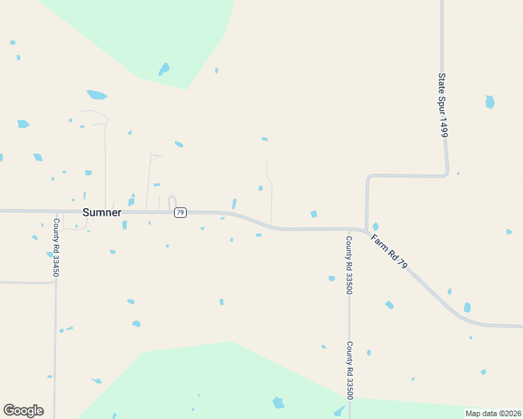 map of restaurants, bars, coffee shops, grocery stores, and more near 9262 Farm to Market Road 79 in Sumner