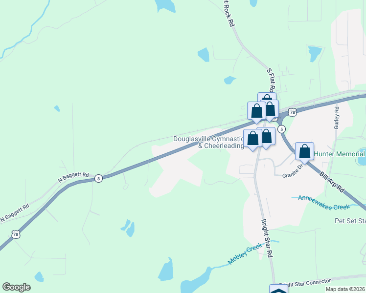 map of restaurants, bars, coffee shops, grocery stores, and more near 4184 U.S. 78 in Villa Rica