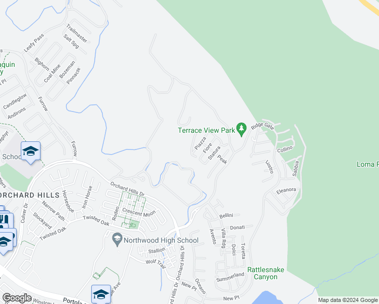 map of restaurants, bars, coffee shops, grocery stores, and more near 309 Paradiso in Irvine