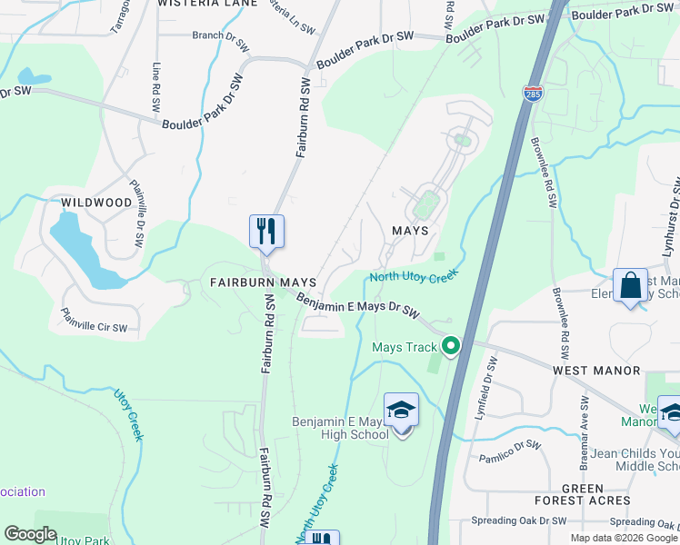 map of restaurants, bars, coffee shops, grocery stores, and more near 796 Celeste Lane in Atlanta
