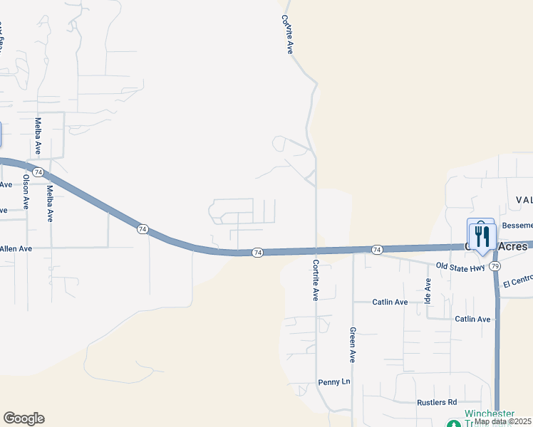 map of restaurants, bars, coffee shops, grocery stores, and more near in Hemet