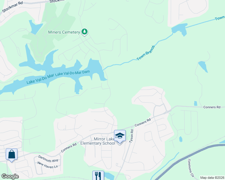 map of restaurants, bars, coffee shops, grocery stores, and more near 604 Mirror Lake Parkway in Villa Rica