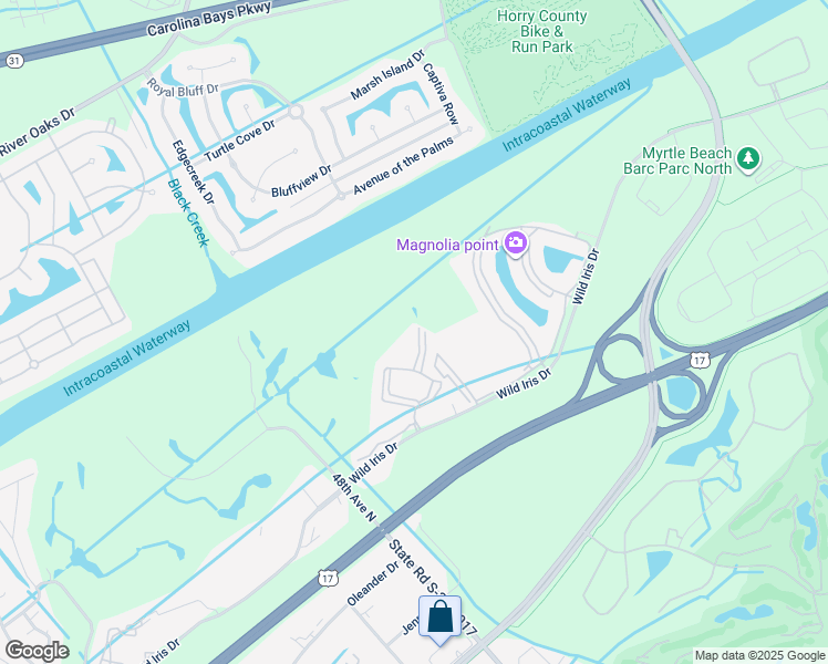 map of restaurants, bars, coffee shops, grocery stores, and more near 4881 Dahlia Court in Myrtle Beach