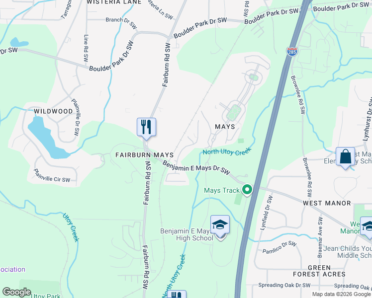 map of restaurants, bars, coffee shops, grocery stores, and more near 796 Celeste Lane in Atlanta