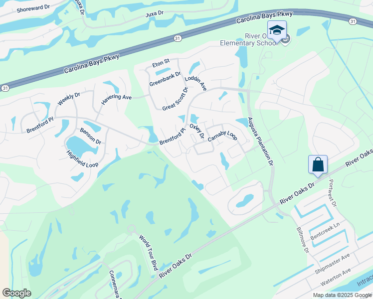 map of restaurants, bars, coffee shops, grocery stores, and more near 200 Castle Drive in Myrtle Beach