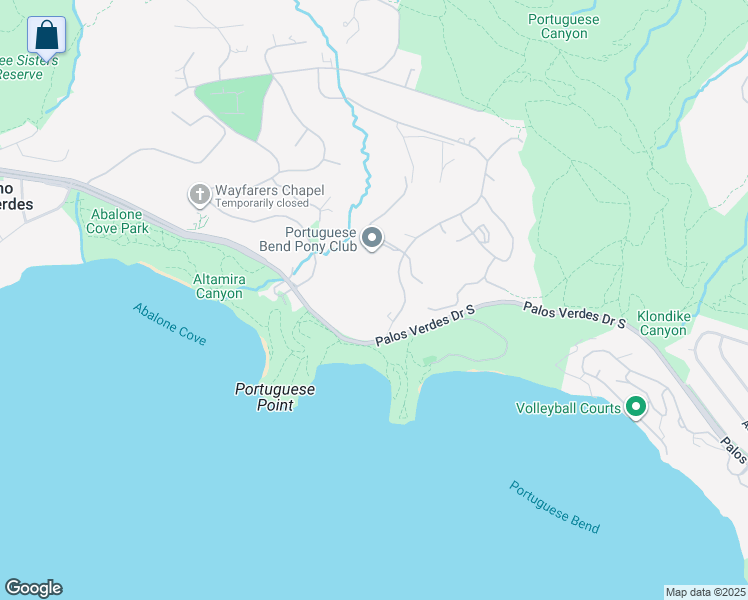 map of restaurants, bars, coffee shops, grocery stores, and more near 1 Peppertree Drive in Rancho Palos Verdes