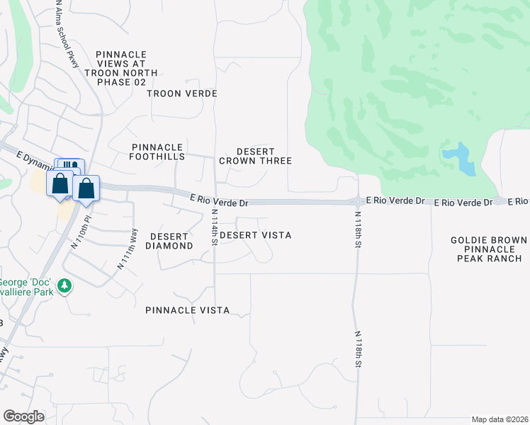 map of restaurants, bars, coffee shops, grocery stores, and more near 11586 East Running Deer Trail in Scottsdale