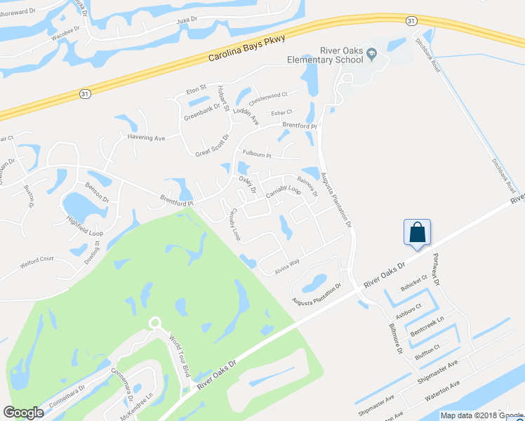 map of restaurants, bars, coffee shops, grocery stores, and more near 451 Carnaby Loop in Myrtle Beach