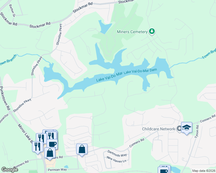 map of restaurants, bars, coffee shops, grocery stores, and more near 1000 Overlook Drive in Villa Rica