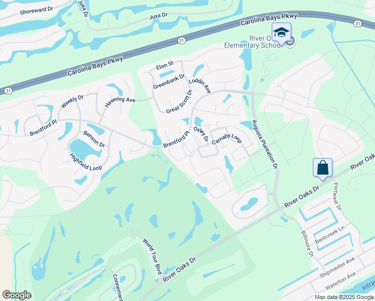 map of restaurants, bars, coffee shops, grocery stores, and more near 200 Castle Drive in Myrtle Beach