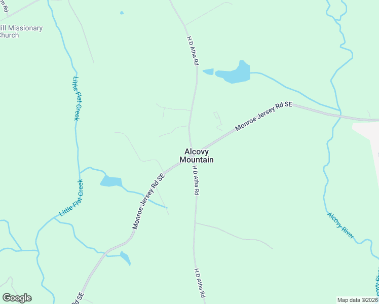 map of restaurants, bars, coffee shops, grocery stores, and more near 2311 Monroe Jersey Road Southeast in Monroe