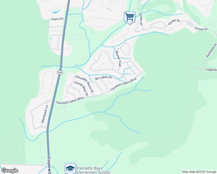 map of restaurants, bars, coffee shops, grocery stores, and more near 702 Bramblewood Drive in Myrtle Beach