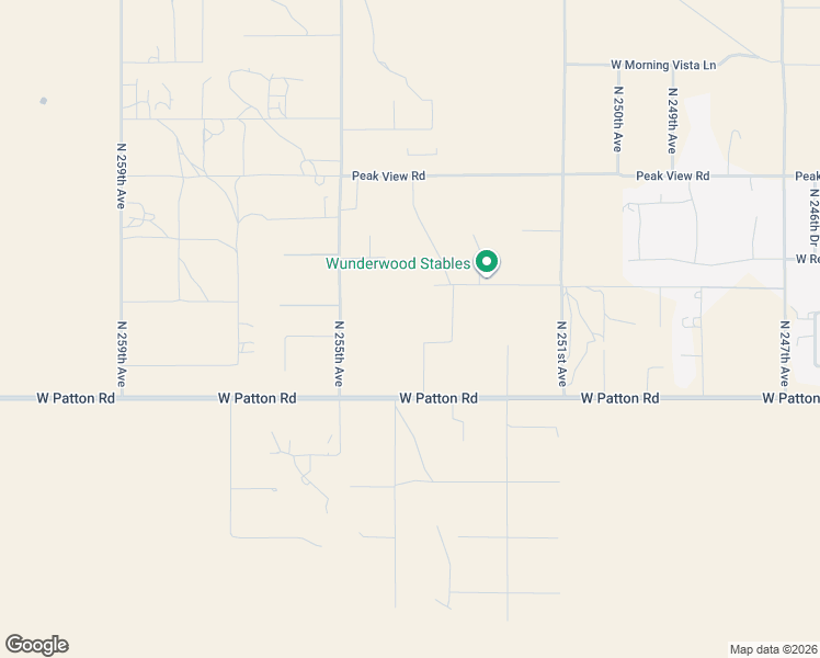 map of restaurants, bars, coffee shops, grocery stores, and more near 28318 North 253rd Drive in Wittmann