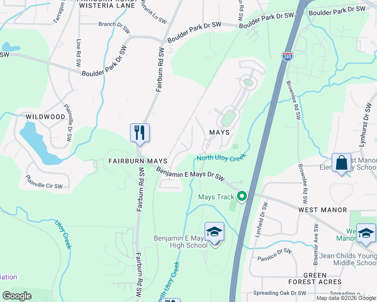 map of restaurants, bars, coffee shops, grocery stores, and more near 774 Celeste Lane in Atlanta