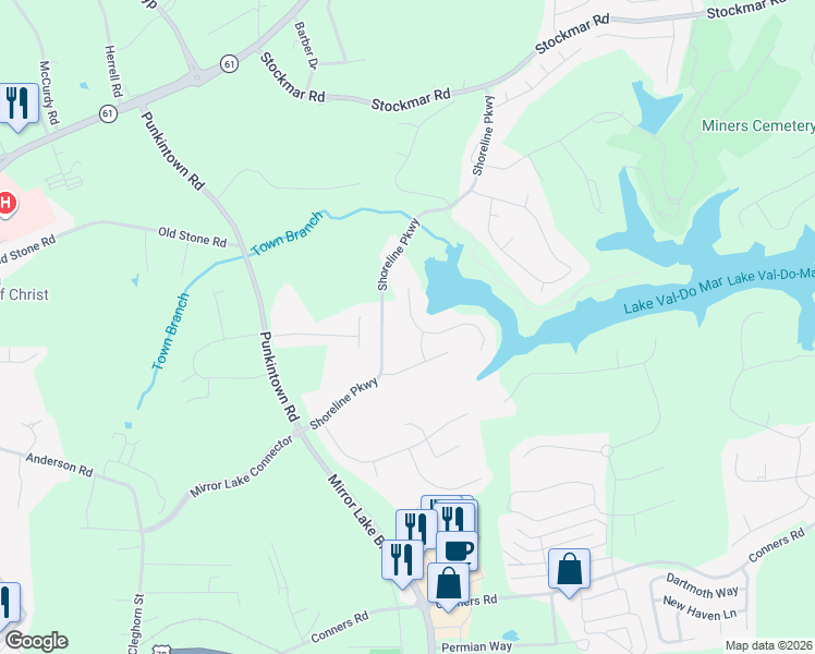 map of restaurants, bars, coffee shops, grocery stores, and more near 3019 Catamaran Cove in Villa Rica