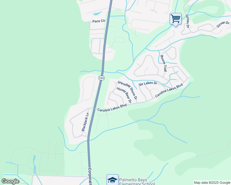 map of restaurants, bars, coffee shops, grocery stores, and more near 213 Sugar Tree Drive in Myrtle Beach